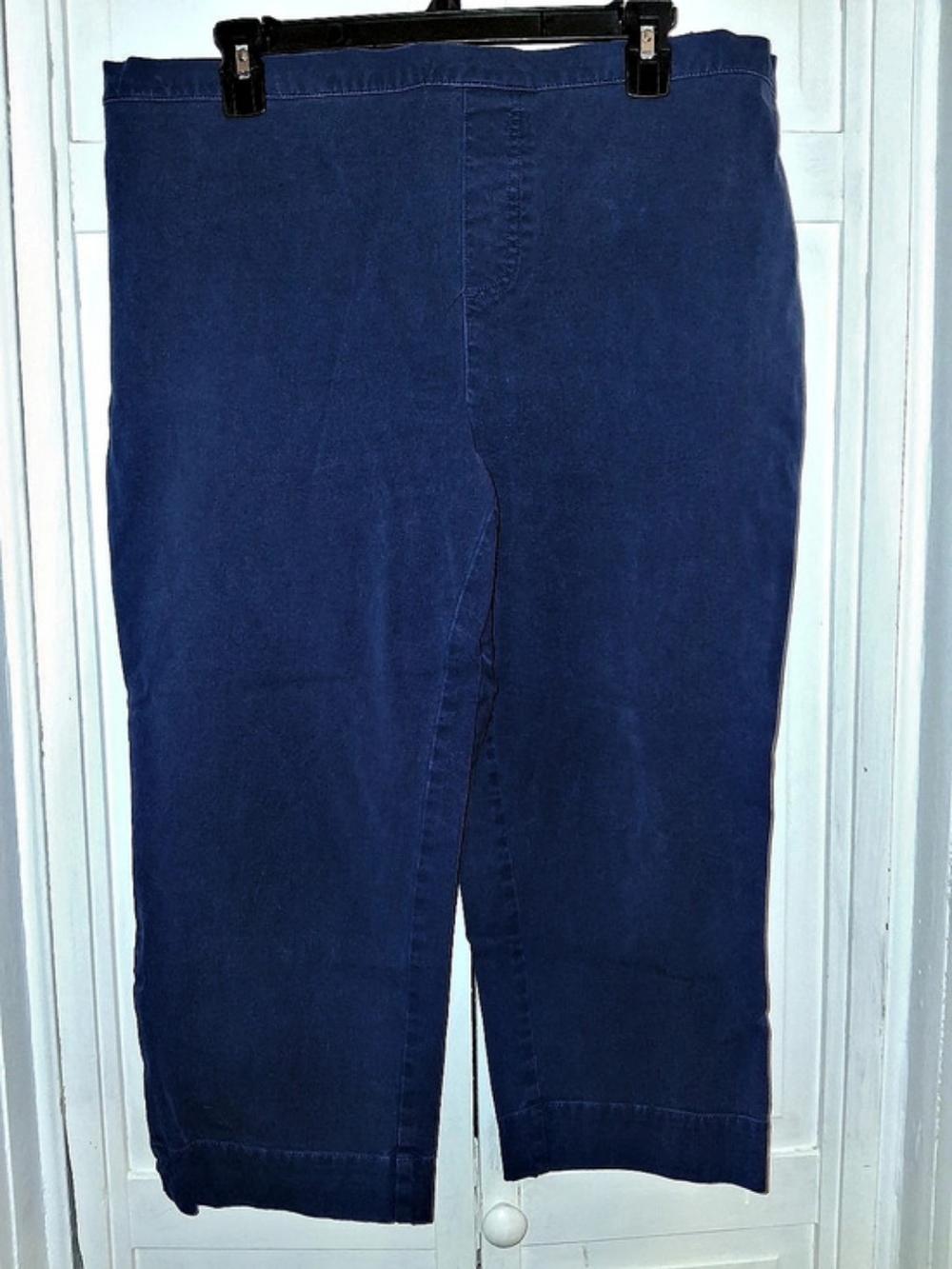 Isaac Mizrahi Live! Pull-On Stretch Pants Blue 18W